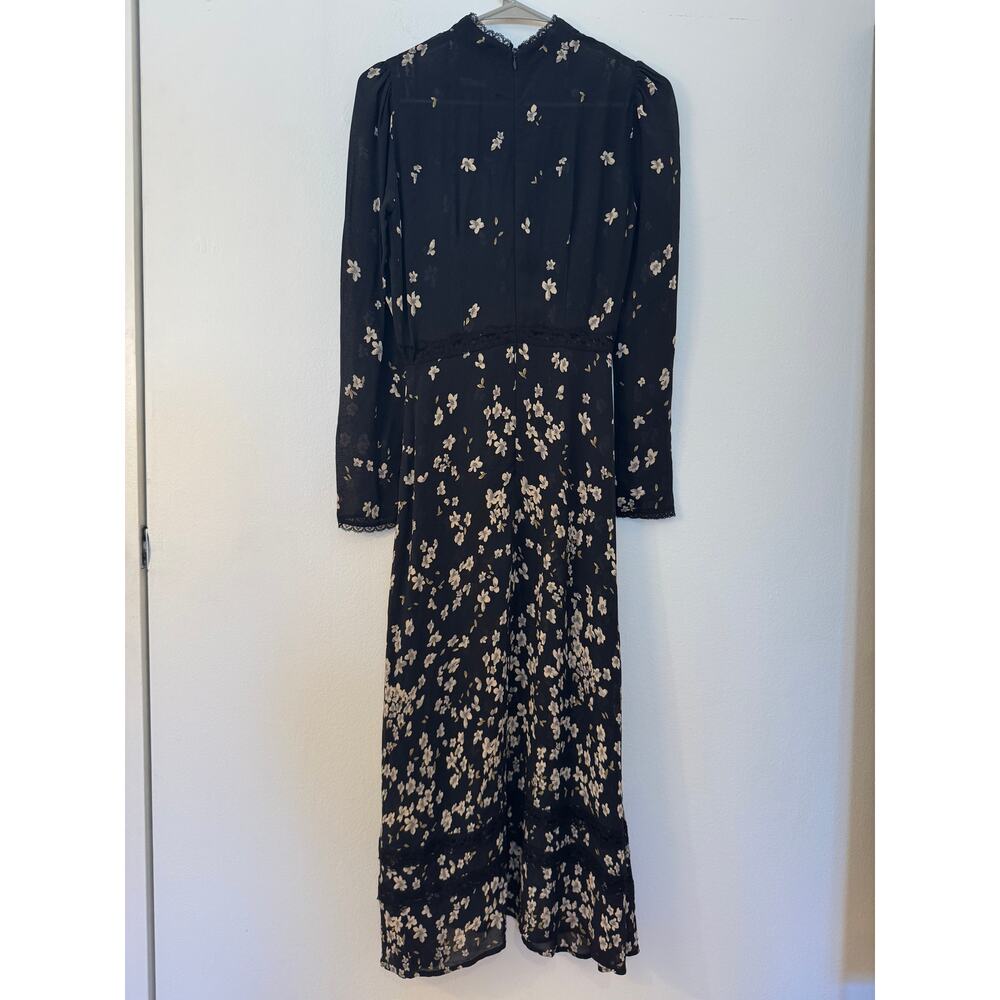 Reformation Natalia Floral Lace Dress Size 0 Romantic Cottagecore Whimsygoth - Picture 3 of 6